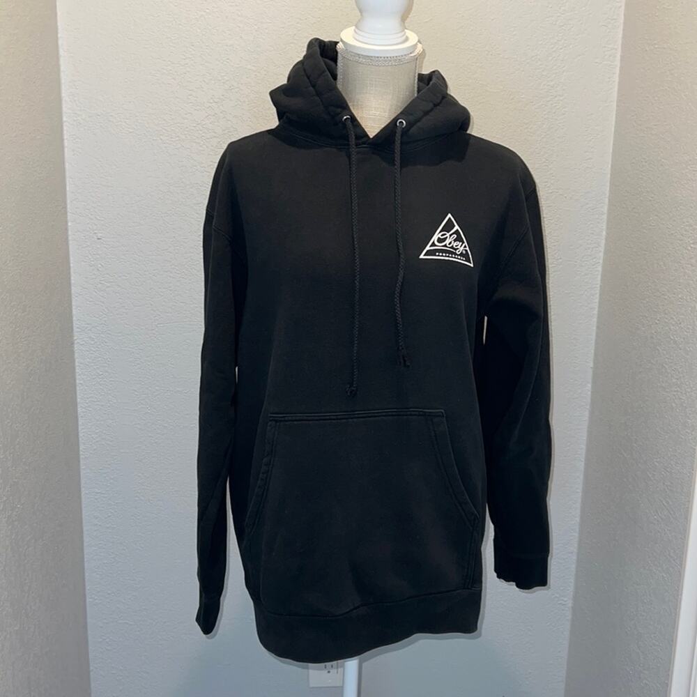 Obey Propaganda Black Hoodie - Unisex Size S